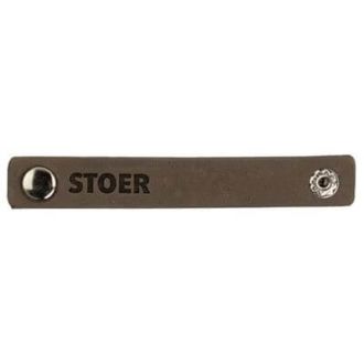 Leren labels met drukknoop Stoer 10,5 x 1 cm 2 stuks van DURABLE 020.1202
