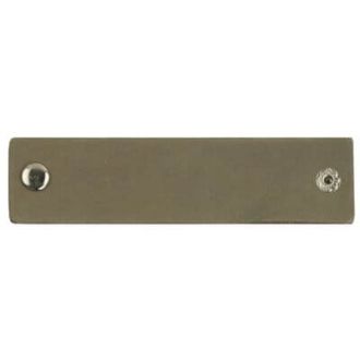 Leren labels met drukknoop Blanco 12x3cm 2 stuks van DURABLE 020.1219