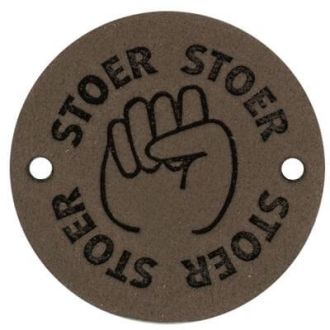 Leren labels Stoer 3,5cm 2 stuks van DURABLE 020.1226