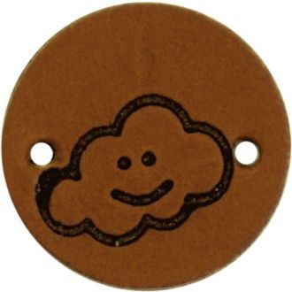 Leren labels wolkje 2cm 2 stuks van DURABLE 020.1240