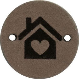 Leren labels huisje 2cm 2 stuks van DURABLE 020.1246