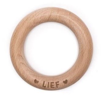 Houten bijtring Lief 7cm van DURABLE 020.1019