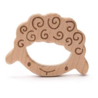 Houten bijtring schaap 7,5x5,5cm van DURABLE 020.1008