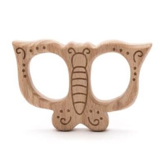 Houten bijtring vlinder 8,5x5,5cm van DURABLE 020.1011