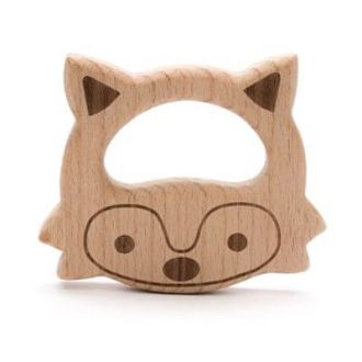 Houten bijtring vos 7,5x7,5cm van DURABLE 020.1009
