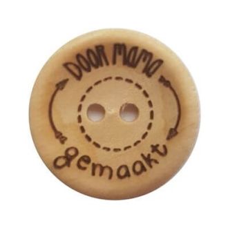 Houten knopen Door Mama Gemaakt 20mm 4stuks van DURABLE 020.1040