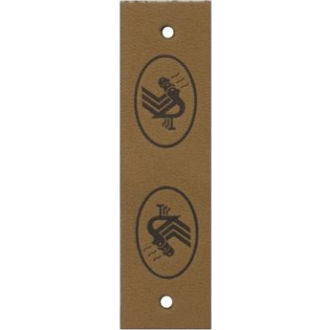 Leren labels 60x15mm van DURABLE 013.10.1