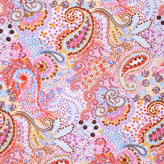 Dihappy Paisley Cotton Spandex roze van KNIPIDEE 18824