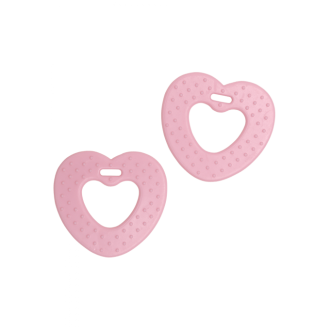 Hartjes bijtringen roze 68mm van GO HANDMADE 22061