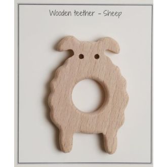 Houten bijtring schaap 55mm van  GO HANDMADE 16134