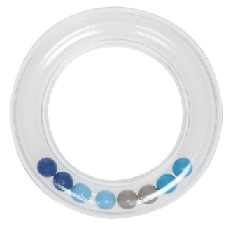 Ring rammelaar 80mm blauw van GO HANDMADE 22047