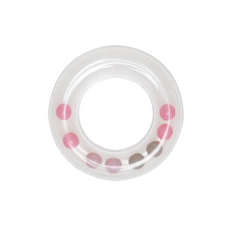 Ring rammelaar roze 63mm van GO HANDMADE 22044