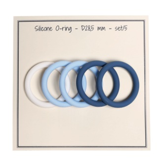Siliconen ringen blauw 28,5mm van GO HANDMADE 19001