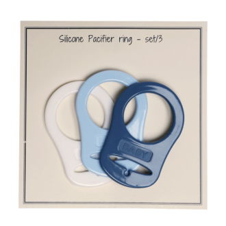 Siliconen speen ringen blauw van GO HANDMADE 19005