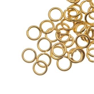 Stainless Steel Buigringen (6 x 1.2 mm) Goud (25 stuks) van DB Y323