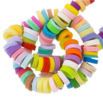 Polymeer Kralen (4 x 1 mm) Mix Color Bright (300 Stuks) DB I040