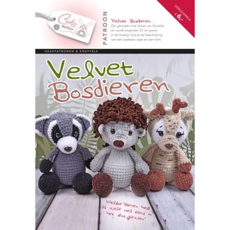 Bosdieren velvet patroonboekje van CUTEDUTCH 056.95605