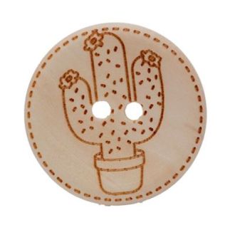Houten knoop CACTUS 30mm 2stk van DURABLE 020.1138