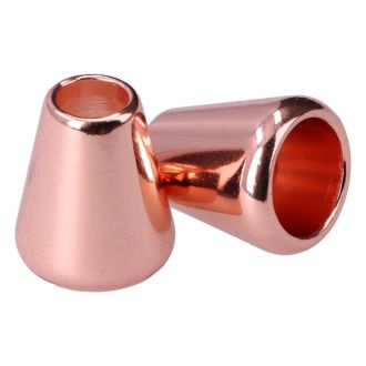 Koordeinde kegel Rose Goud 6mm MT018966