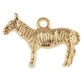 Bedel Zebra 16x22x3.5mm Goud DB M1966