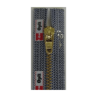 12cm niet deelbare rits metaal antik bronskleurig M40 van OPTI 001.1993.12