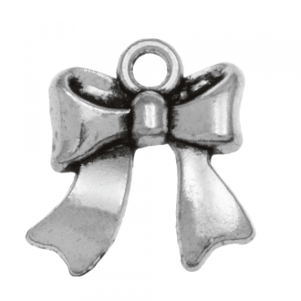 Bedel Strik (18 x 17 mm) antiek zilver M980
