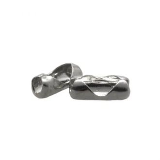 1.5mm bolletjesketting sluiting antiek zilver DB MN621