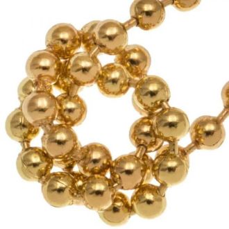 Bolletjesketting 1.5mm Goud 5 meter DB MN630