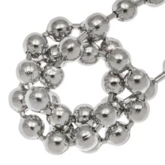Bolletjesketting 2.4mm Antiek Zilver 4.5 Meter DB MN644