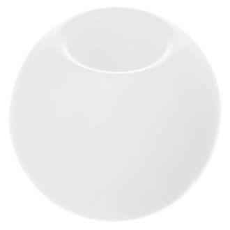 Ronde kunststof kraal 12x10mm wit PC MT021345
