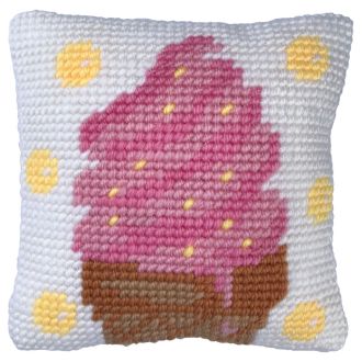 Icecream Dream kussen voorbedrukt borduurpakket nw-lh03-008 STITCHCOMPANY