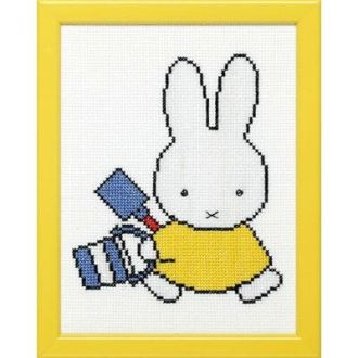 Borduurpakket Nijntje met emmer en schep 13x17cm van PAKO 076.211606