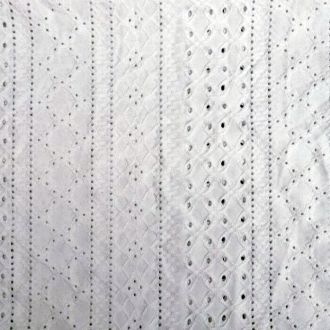 Pattern Embroidery tricot wit 145cm breed KNIPIDEE 16695