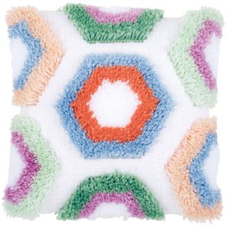Hexagon pattern knoopkussen pakket 40x40cm van VERVACO pn-0175326