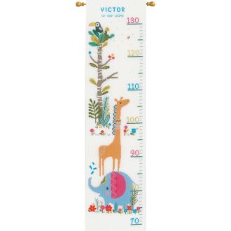 Junglediertjes groeimeter borduurpakket VERVACO pn-0179362