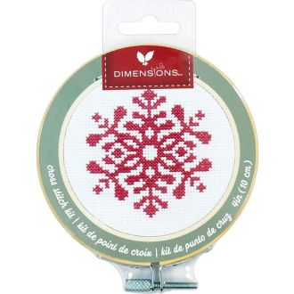 Sneeuwvlok in borduurring borduurpakket van DIMENSIONS pn-0187012