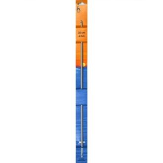 Dubbelzijdige tunische haaknaald 4mm 35cm van PONY 073.43909