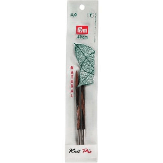 Breinaaldenpunten kort wisselbaar 4mm 40cm Natural Knit Pro van PRYM 022.223352