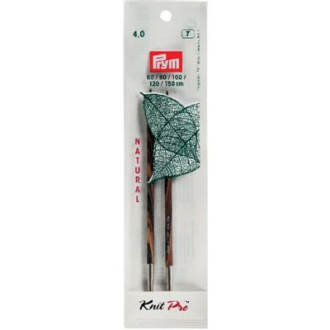 Breinaaldenpunten lang wisselbaar 4mm Natural Knit Pro van PRYM 022.223324