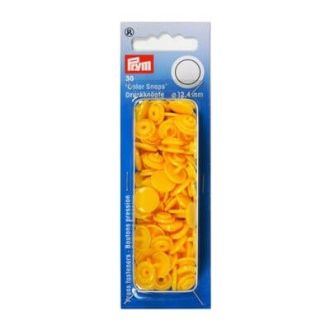 Colorsnaps drukknopen 12,4mm geel van PRYM 022.393110