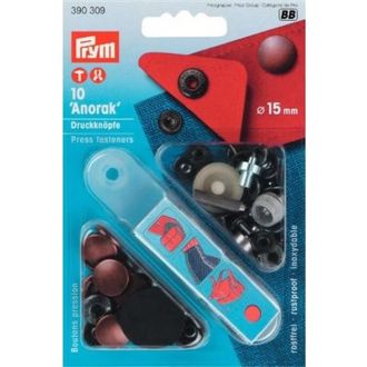 Drukknopen 15mm koperkleurig van PRYM 022.390309