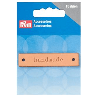 Leren Handmade label 60x13mm van PRYM 022.403795