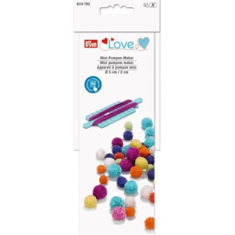 Mini pompon maker 2 en 3cm Love van PRYM 022.624192