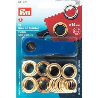 Nestelringen 14 mm goudkleurig van PRYM 022.541373