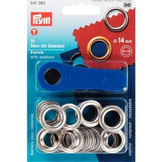 Nestelringen 14 mm zilver van PRYM 022.541383