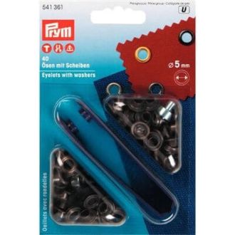 Nestelringen 5mm oud messing van PRYM 022.541361