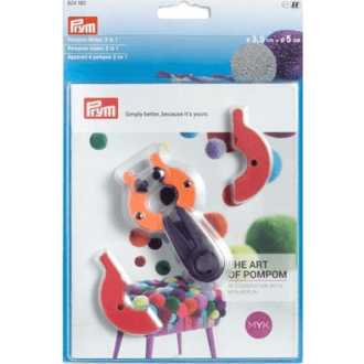 Pompon maker 2 in 1 3,5cm en 5cm van PRYM 022.624180