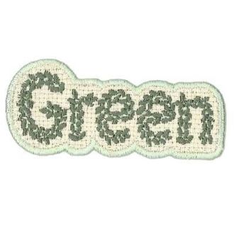 Applicatie Green 73x32mm van RESTYLE 013.10266
