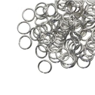 Buigringen (8 x 1 mm) Antiek Zilver (100 Stuks) van DB MN205