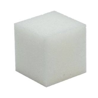 Schuimrubberen kubus 10x10cm wit van RESTYLE 020.1084